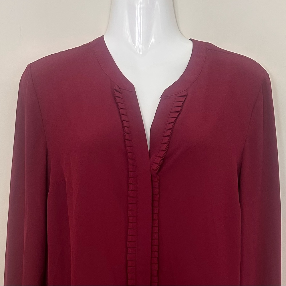 Melanie Lyne Chic Burgundy Women's Blouse